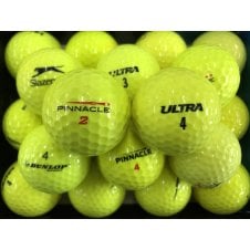 Mixed Value Yellow Golf Balls 