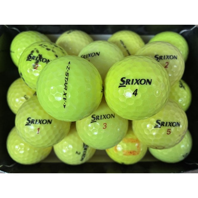 Practice Balls -100 packs Srixon Z Star \ Z Star XV Yellow Golf Balls (100 ball pack )