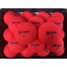Soft Feel Matte Red Golf Balls